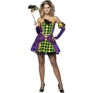 Mardi Gras Queen Adult Costume - COF68240