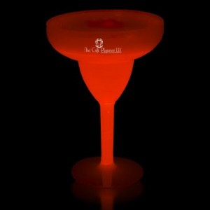 Red 10 oz. Glow Margarita Glass - GCP602