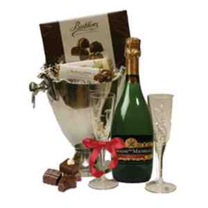 Champagne and Chocolates Gift Basket