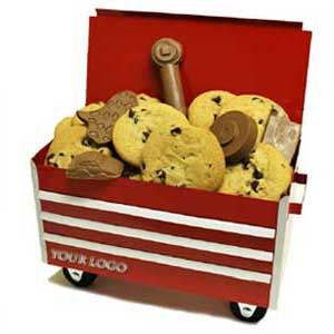 Rolling Tool Box - small with cookies and chocolate